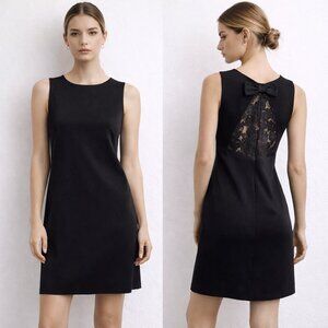 Molly Bracken Mini Dress Lace Bow Detail